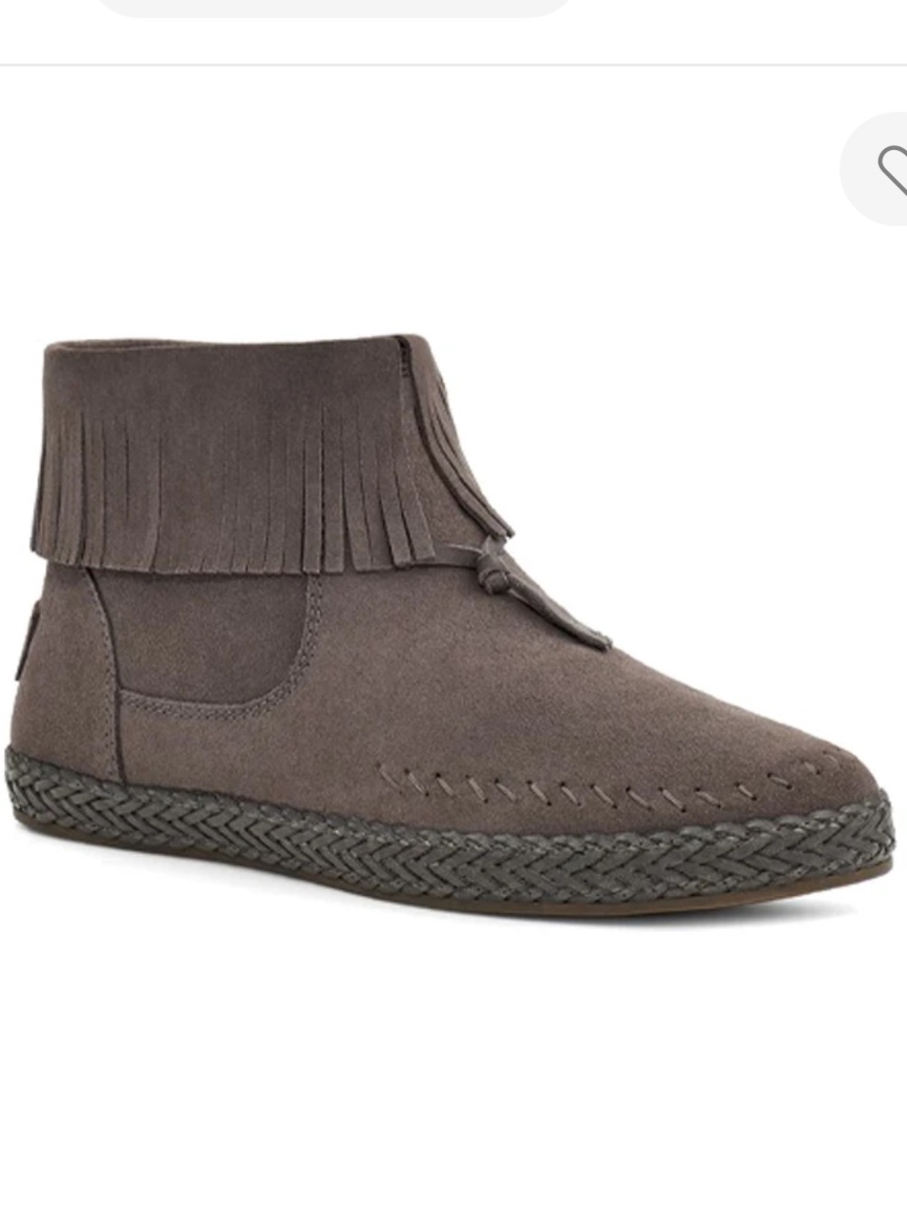 UGG Kennedy fringe Suede booties size 6.5